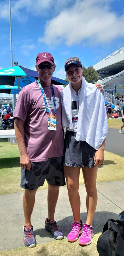Jeff & Olivia Gadecki — Australian Open Juniors
